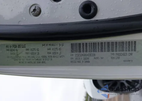 2016 Dodge Challenger Sxt из США, поврежденный, VIN 2C3CDZAG8GH336328